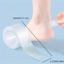 5 件装隐形鞋跟和鞋垫 - 透气 PE 防水泡保护，定制长度卷，450 厘米 - 彩色 - 查看 5