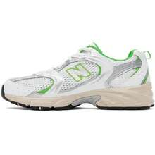 New Balance White & Green 530 Sneakers - Default - View 4