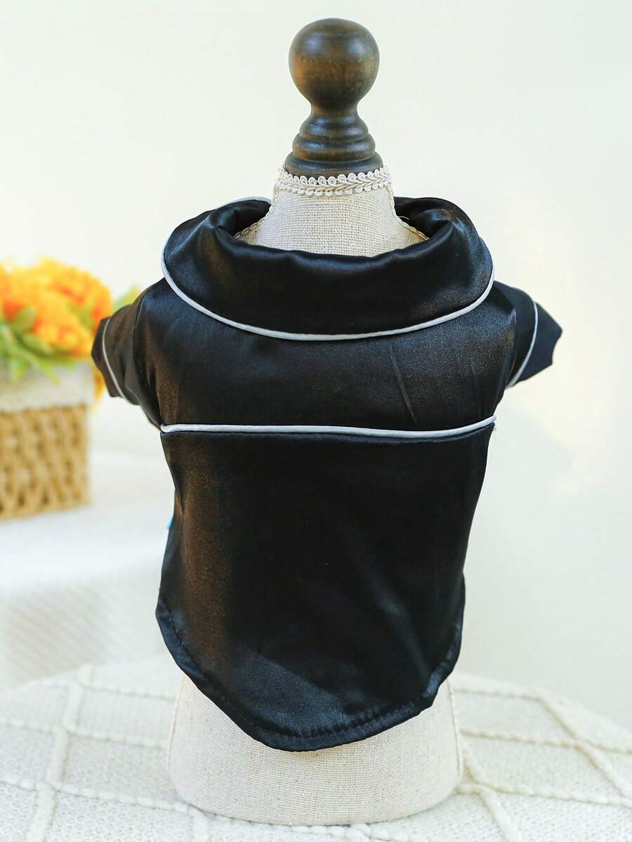 1pc Pet Dog Clothes  Style Pajamas - Black - Black - View 1