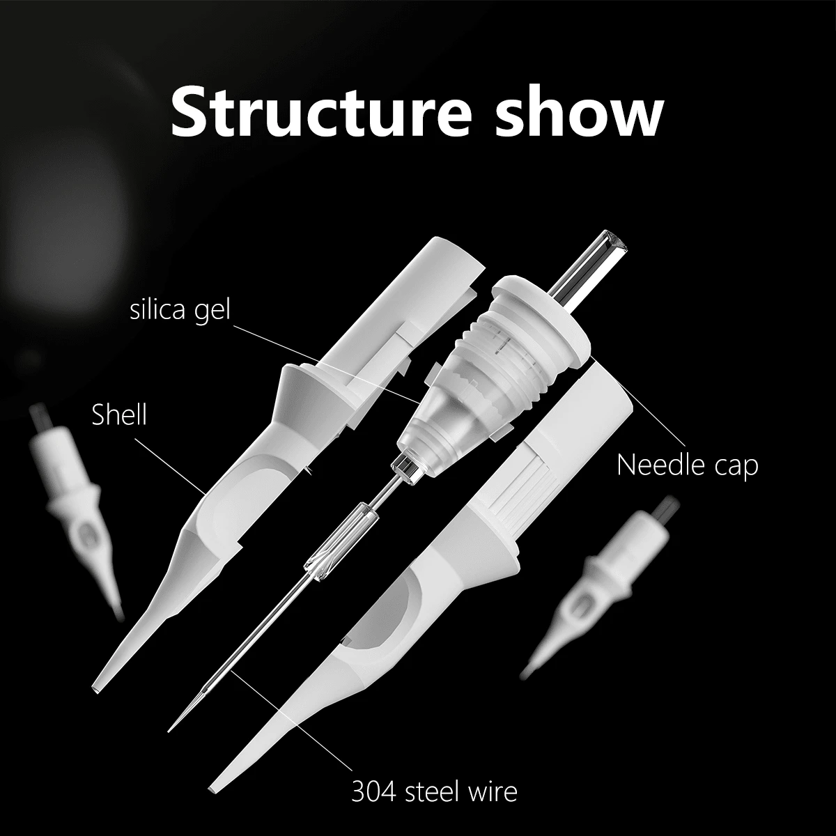 20 Piece Mixed Tattoo Cartridge Needles, (03 05 07 09 RL) Perfect For