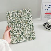 1pc Capa de silicone com padrão floral verde compatível com iPad 9 (2022)/Air 4/3, 9ª geração com porta-lápis, capa completa, suporte triplo, Pro 11/Mini 5 - Multicolorido - Ver 3