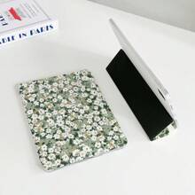 1pc Capa de silicone com padrão floral verde compatível com iPad 9 (2022)/Air 4/3, 9ª geração com porta-lápis, capa completa, suporte triplo, Pro 11/Mini 5 - Multicolorido - Ver 4