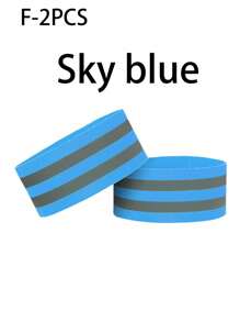 2 件高能见度反光带，适用于夜间散步、骑自行车、跑步 - 反光腕带、手臂脚踝和腿部绑带，可最大程度提高能见度和舒适度 - 彩色 - 查看 19