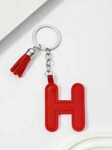 Móc khóa tua rua nhiều màu bằng da PU thủ công mới với 26 chữ cái tiếng Anh, móc khóa bằng da nhiều màu sắc làm quà tặng lễ hội sáng tạo, quà lưu niệm và quà tặng cho bạn bè, quà tặng sáng tạo cho bạn gái, quà tặng lễ hội, móc khóa cho điện thoại di động và chìa khóa xe hơi, phụ kiện túi xe học sinh dễ thương theo phong cách Goth Y2k - Nhiều màu - Xem 15