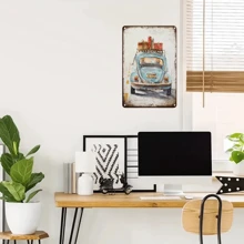 1入復古金屬錫牌-20.32x30.48cm-有趣的復古汽車海報牌匾，車庫金屬藝術壁飾，適用於家庭、房間、公園、車庫、男人窩-引人注目的8*12in