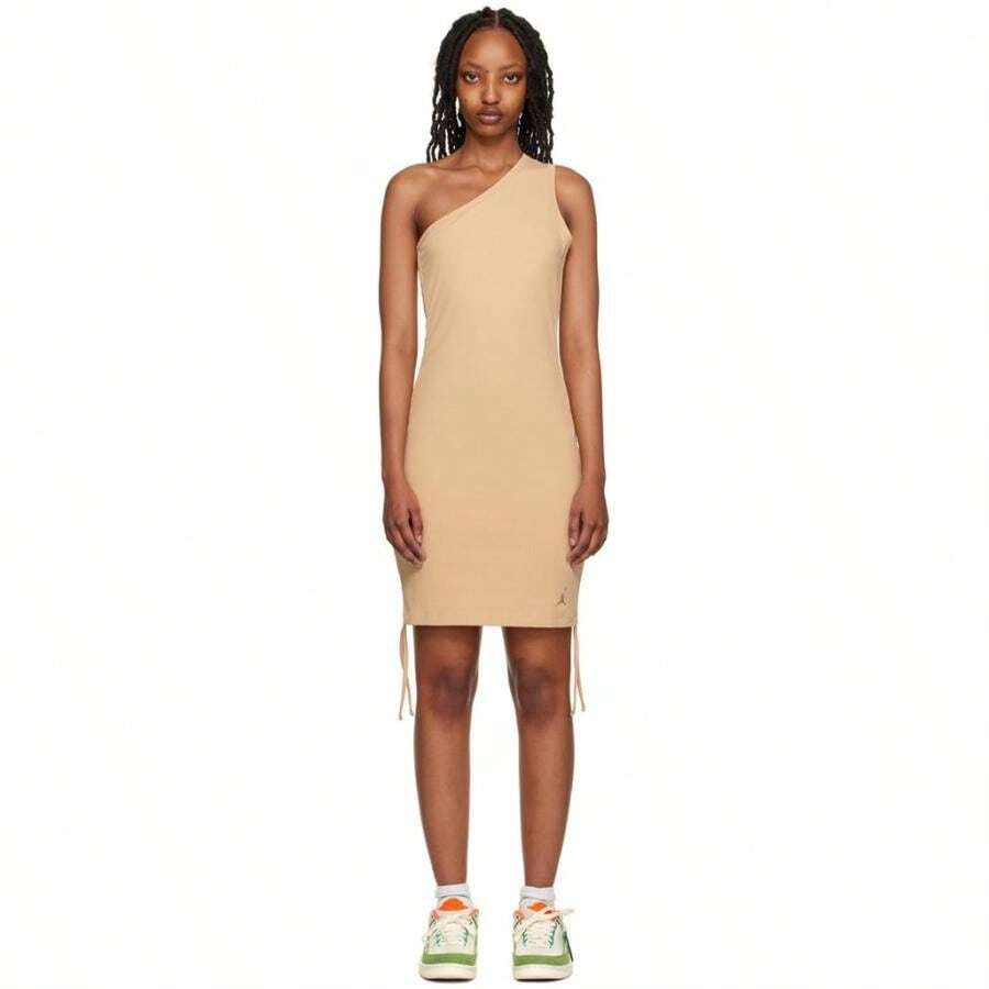 Jordan Vestido mini Nike beige con fruncido - por defecto - Ver 1