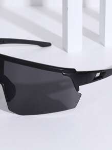 1pc Fashionable Cycling Sports Glasses, Suitable For Mountain Climbing And Riding Beach Accessories For Women Glasses Shades Sport Style And Suit For Hoodies Tracksuit Girlfriend Boyfriend Gifts And Skiing Easy Comfort Casual Outfits Outdoor Cycling Glasses For Summer Beach Vacation,Outdoor,Travel Autumn Accessories Goggles