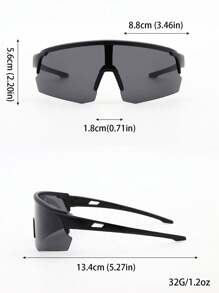1pc Fashionable Cycling Sports Glasses, Suitable For Mountain Climbing And Riding Beach Accessories For Women Glasses Shades Sport Style And Suit For Hoodies Tracksuit Girlfriend Boyfriend Gifts And Skiing Easy Comfort Casual Outfits Outdoor Cycling Glasses For Summer Beach Vacation,Outdoor,Travel Autumn Accessories Goggles