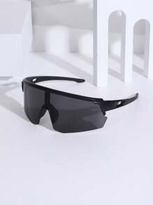1pc Fashionable Cycling Sports Glasses, Suitable For Mountain Climbing And Riding Beach Accessories For Women Glasses Shades Sport Style And Suit For Hoodies Tracksuit Girlfriend Boyfriend Gifts And Skiing Easy Comfort Casual Outfits Outdoor Cycling Glasses For Summer Beach Vacation,Outdoor,Travel Autumn Accessories Goggles