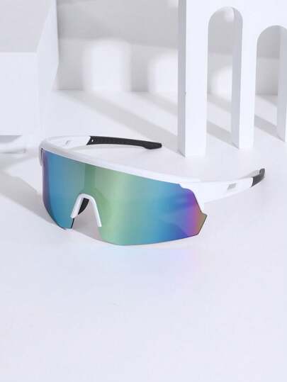 1 pezzo Occhiali sportivi da ciclismo alla moda, adatti per l'arrampicata in montagna e l'equitazione, accessori da spiaggia per donna, stile sportivo adatto per felpe con cappuccio, tute, regali per fidanzata/fidanzato, e sci, comodi e casual per outfit estivi, vacanze in spiaggia, all'aperto e viaggi in autunno, occhiali sportivi