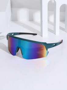 1pc Fashionable Cycling Sports Glasses, Suitable For Mountain Climbing And Riding Beach Accessories For Women Glasses Shades Sport Style And Suit For Hoodies Tracksuit Girlfriend Boyfriend Gifts And Skiing Easy Comfort Casual Outfits Outdoor Cycling Glasses For Summer Beach Vacation,Outdoor,Travel Autumn Accessories Goggles