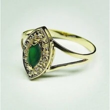 Women Single Ring - 金色 - 查看 1