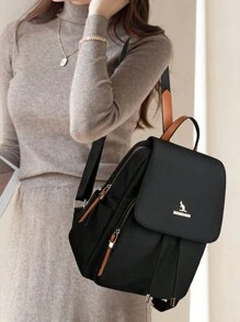 Mochilas retro de mujer estilo Oxford, bolsos de diseñador de alta calidad, mochila rústica de gran capacidad para dama, bolsas de libros 2024