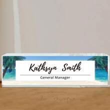 Plaque de nom de bureau personnalisée, plaque de nom gravée en rectangle, plaque de nom personnalisée en acrylique pour bureaux, cadeaux personnalisés d'appréciation pour médecin, cadeaux personnalisés d'appréciation pour infirmière, meilleur présent pour collègue, cadeaux de plaque de nom personnalisé pour homme, cadeaux personnalisés de nom pour femme, décoration de bureau, ornements de bureau en acrylique