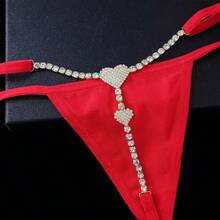 Summer Beach Sexy Rhinestone Body Chain With Ankle Bracelet, Waist Chain And String Panties For Women - Silver - View 4