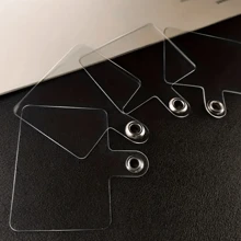 5 件/10 件透明卡片贴纸 - 非常适合手机壳、挂绳、手链等 - 防丢失和防掉落背夹 - 無色 - 查看 5