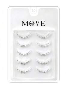 5 Cặp Cổ Tích Lông Mi Dưới, Manga Tiểu Quỷ Phong Cách Tự Nhiên Lông Mi Giả Với Thân Trong Suốt Tự Nhiên Toàn Dải Lông Mi - Lông mi Criss Cross - Xem 5