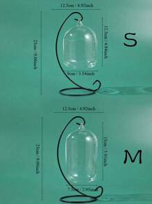 1個創意掛玻璃花瓶魚缸，多功能盆栽植物和景觀用途的水族箱 (多種尺寸可選)
