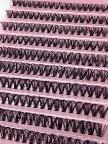 Thick, Curled, Soft & Natural 30d Personalized Eyelash Extensions, 8-16mm Mixed Length, 0.07mm  D Curl, Ultra-Light Volume False Lashes, 10 Trays/200 Pcs, Waterproof Mink Single Cluster Design, 3d Effect Diy Handmade False Eyelash, Suitable For Daily Wear, Party, And All Occasions Lash Clusters, Eyelash Clusters, Individual Eyelashes, Lashes, Fake Lashes