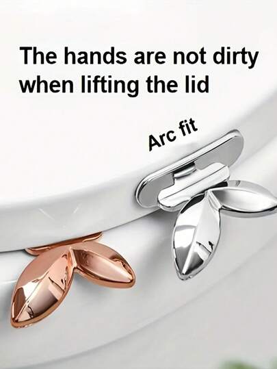 2st Toalettstolslyfthandtag Plast Toalettsitslyft Praktisk Toalettsitslyftare Kan undvika att röra Toalettlocket Toaletttillbehör Hem Essential