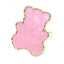 1入組睫毛延伸亞麻膠環托架假睫毛樹脂石膠片指甲彩色梳妝台化妝工具 - 彩色 - 查看 9