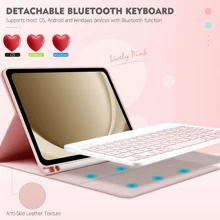 Detachable Wireless Bluetooth Keyboard (150mAh) With Pen Slot Keyboard Case For Samsung Galaxy Tab And IPad, Redm IPad SE