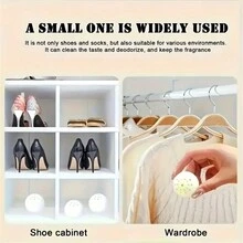 6 pièces Boules désodorisantes pour chaussures de sport, chaussures , armoires à chaussures, chaussettes, boules désodorisantes pour éliminer les odeurs des pieds et chaussures, rafraîchissant aromatique de longue durée - Noir - Voir 7