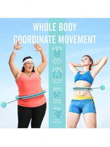 1pc ABS Exercise Hoop - Blue - View 5