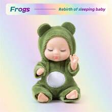 1 pieza/6 piezas/set, muñeca renacida simulación durmiendo de familia feliz, muñeca renacida de princesa disfrazada de pequeño animal, regalo de juguete, muñeca DIY, Bjd Doll - Multicolor - Ver 12