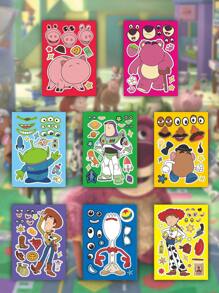 8/16/24/48入組卡通角色貼紙，適用於課堂獎勵、兒童生日派對禮物、動漫主題藝術與工藝用品（隨機配色） - 彩色 - 查看 5