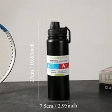 1 个 800 毫升/27.05 盎司带手柄真空保温瓶，保温水瓶，适合冷/热饮料，四季皆宜，适合返校礼物 - 彩色 - 查看 2