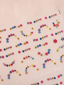 5D New Technology Cartoon Colorful Flower 3D Nail Stickers & Decals, Suitable For Bullet Journal, Phone DIY Decoration - Multicolor - View 3