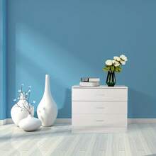 [FCH] Modern Simple 3-Drawer Dresser White - White - View 1
