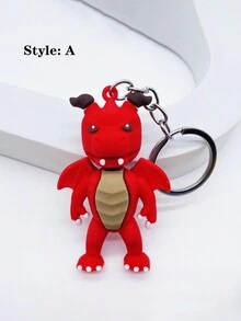 1 件创意卡通 Stumble Guy 软 PVC 娃娃钥匙扣零钱包吊坠学生纪念品娃娃礼物 - 彩色 - 查看 3