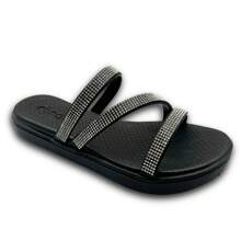 Women Flat Sandals - 黑色 - 查看 3