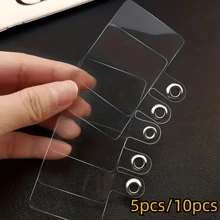 5 件/10 件透明卡片贴纸 - 非常适合手机壳、挂绳、手链等 - 防丢失和防掉落背夹 - 無色 - 查看 1