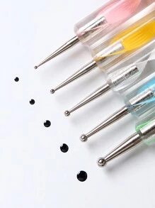 5 件双头螺旋点画笔，用于绘画、绘画、细节描绘、雕刻、陶瓷和陶艺，双点画和钻石画笔，返校、母亲节、妈妈的礼物、返校、学校用品