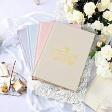 1pc Hardcover Notebook -The Wedding Planner Checklist: A Portable Guide To Organizing Your Dream Wedding,Plan The Ideal Wedding,Back To School,Thanksgiving Gifts