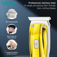 VGR Hair Clipper Electric Hair Cutting Machine Cordless Haircut Machine Rechargeable Hair Trimmer Portable Trimmer For Men V-956-Without Box - Gold - View 6