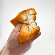 1PC Squishy Thick Toast Bread Slow Rising Sticky Squeeze Stress Release Hand Relax Toy Slow Rebound Decompression Vent PU Tender Soft - Multicolor - View 3