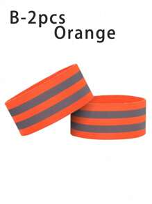 2 件高能见度反光带，适用于夜间散步、骑自行车、跑步 - 反光腕带、手臂脚踝和腿部绑带，可最大程度提高能见度和舒适度 - 彩色 - 查看 13