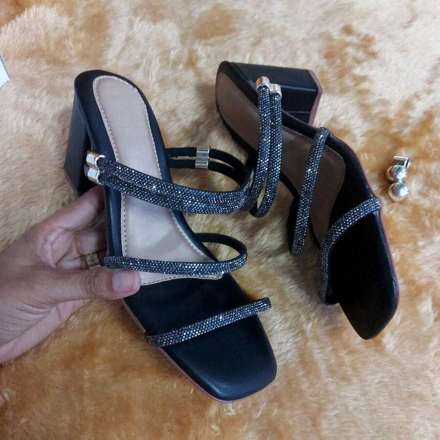 Women Heeled Sandals - màu đen - Xem 1