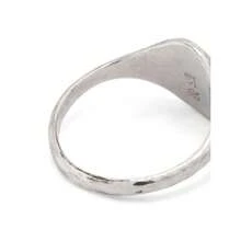 Bernard James WERKSTATT MUNCHEN Signet Ring Classic Hammered M1003 - 銀色 - 查看 3