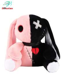 Molutian 25 厘米/9.84 英寸 令人毛骨悚然的疯狂兔子毛绒玩具 怪异的哥特式毛绒玩具 疯狂兔子毛绒玩具 可怕的兔子毛绒复活节兔子动物枕头 柔软的粉红色兔子 可拥抱的可爱兔子毛绒玩具 礼物 疯狂兔子毛绒玩具 适合复活节圣诞节生日礼物 家居装饰 - 粉色 - 查看 13