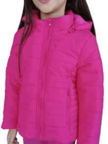 Young Girls Denim Jackets & Coats - 玫紅色 - 查看 4