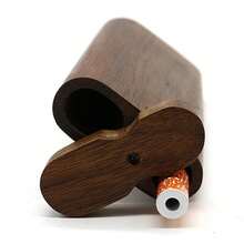 Sáng Tạo Di Động Mini Gỗ Óc Chó Hộp Thuốc Lá Dành Cho Nam, Hút Thuốc Phụ Kiện, Quà Tặng Nam, Gỗ Thủ Công Mỹ Nghệ - màu nâu - Xem 3