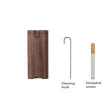 Sáng Tạo Di Động Mini Gỗ Óc Chó Hộp Thuốc Lá Dành Cho Nam, Hút Thuốc Phụ Kiện, Quà Tặng Nam, Gỗ Thủ Công Mỹ Nghệ - màu nâu - Xem 7