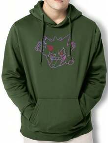 Men Hoodies - 軍綠色 - 查看 1