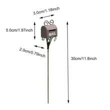 1 Máy Tính Thu Nhỏ Vườn Cổ Tích Hộp Thư Postbox Hộp Thư Sắt Kim Loại Bức Tiểu Họa Vật Dụng Sân Vườn Mini Trang Trí Đồ Trang Trí - Chọn hộp thư - Xem 6