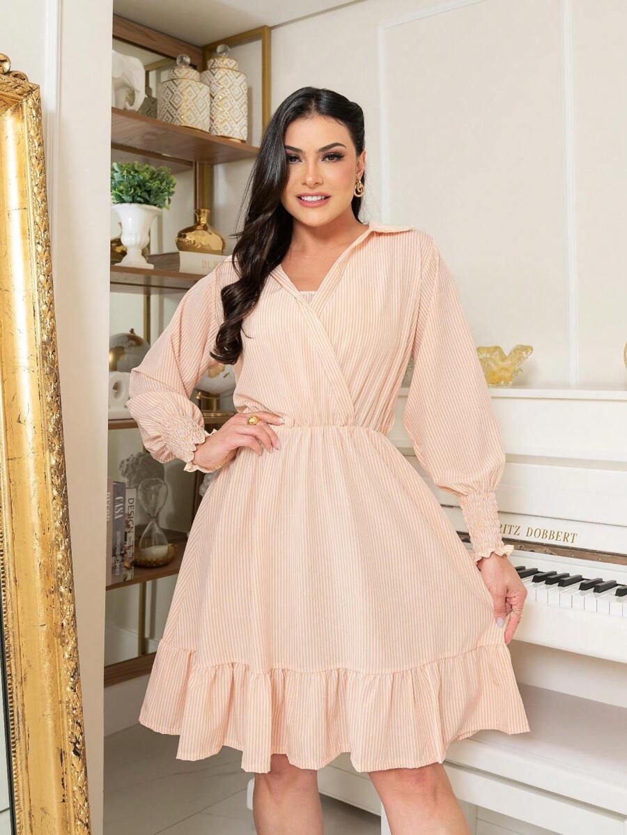 Women Dresses - 米色 - 查看 1